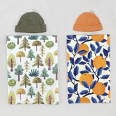 WOODLAND & SANTORINI ORANGE FLANNEL SWADDLE